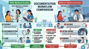  Documentation Workflow comparison With and Without Scribes