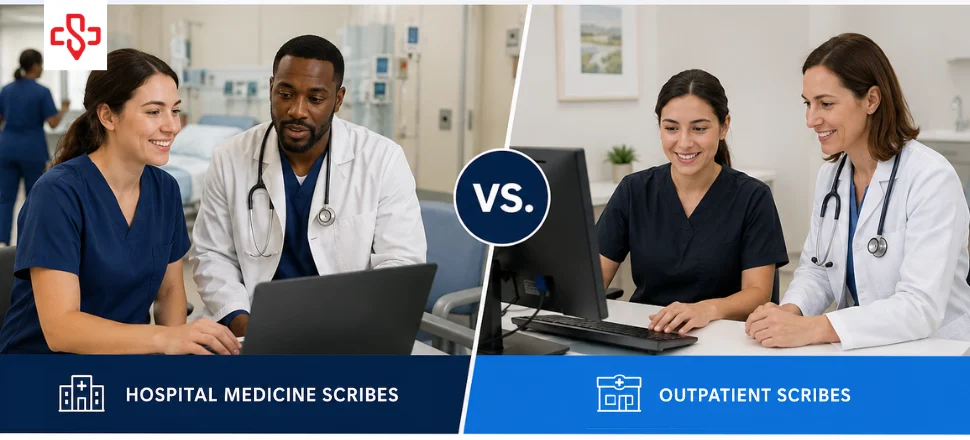 Hospital Medicine Scribes vs. Outpatient Scribes