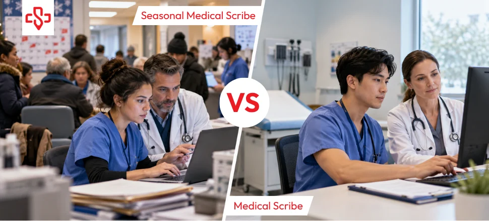 Seasonal Medical Scribe vs Medical Scribe
